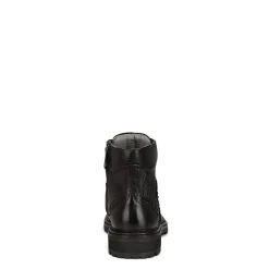 Men Cuadra Dress Boots-Hand-Painted Black Shark Leather Ankle Boots By Franco