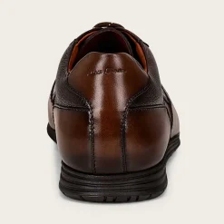 Men Cuadra Sneakers-Hand-Painted Brown Bristol Leather Sneakers