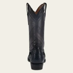 Men Cuadra Western Boots-Hand-Painted Traditional Blue Python Leather Boot