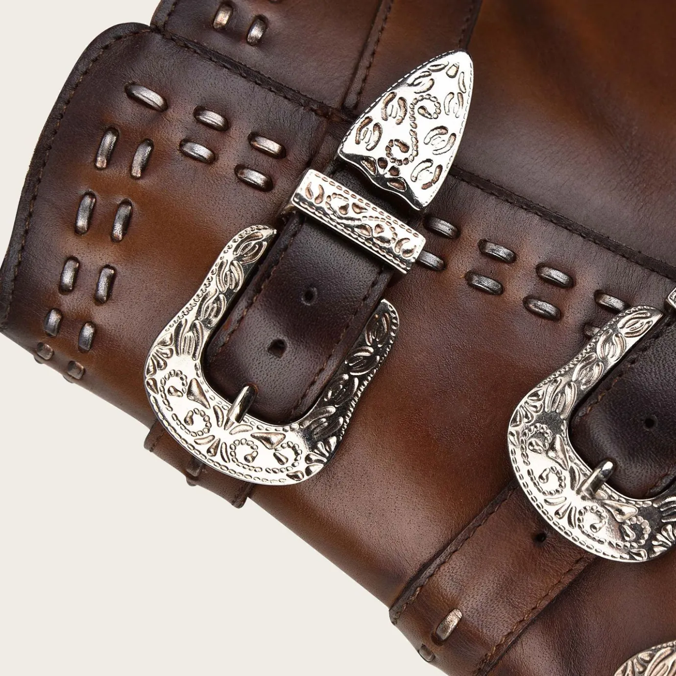 Women Cuadra Ankle Boots & Booties-Handwoven Brown Leather Bootie