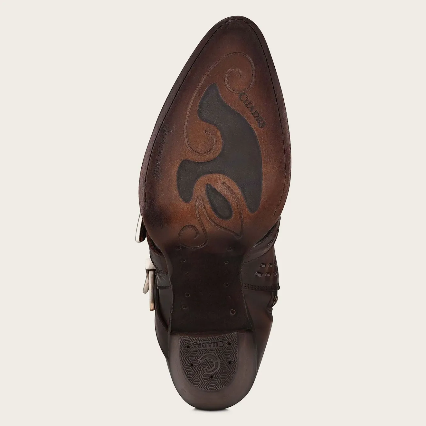 Women Cuadra Ankle Boots & Booties-Handwoven Brown Leather Bootie