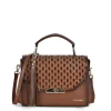Women Cuadra Top Handle & Satchel Bags-Honey Leather Handcrafted Interweaving Handbag