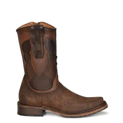 Men Cuadra Urban & Casual Boots-Urban Brown Genuine Shark Leather Boot