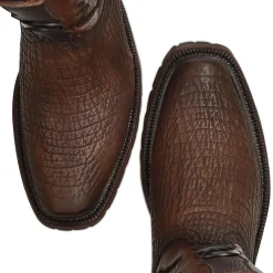 Men Cuadra Urban & Casual Boots-Urban Brown Genuine Shark Leather Boot