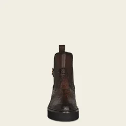 Women Cuadra Ankle Boots & Booties-Urban Dark Brown Exotic Leather Bootie